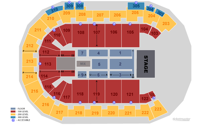 Downtown Las Vegas Events Center Seating Chart