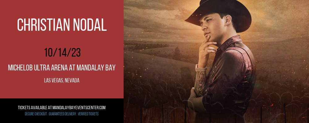 Christian Nodal at Michelob ULTRA Arena At Mandalay Bay